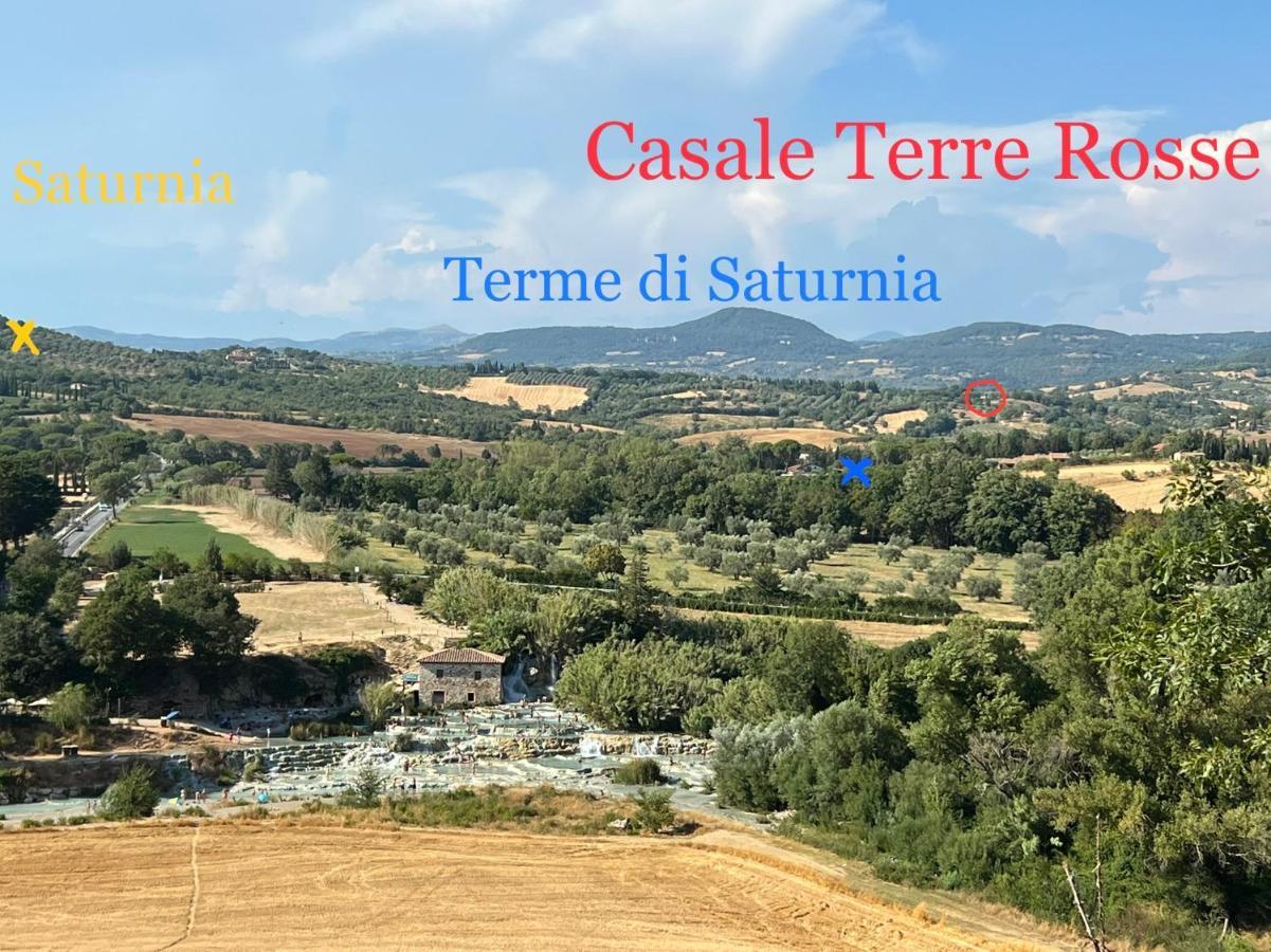 Casale Terre Rosse Bed & Breakfast Saturnia Bagian luar foto