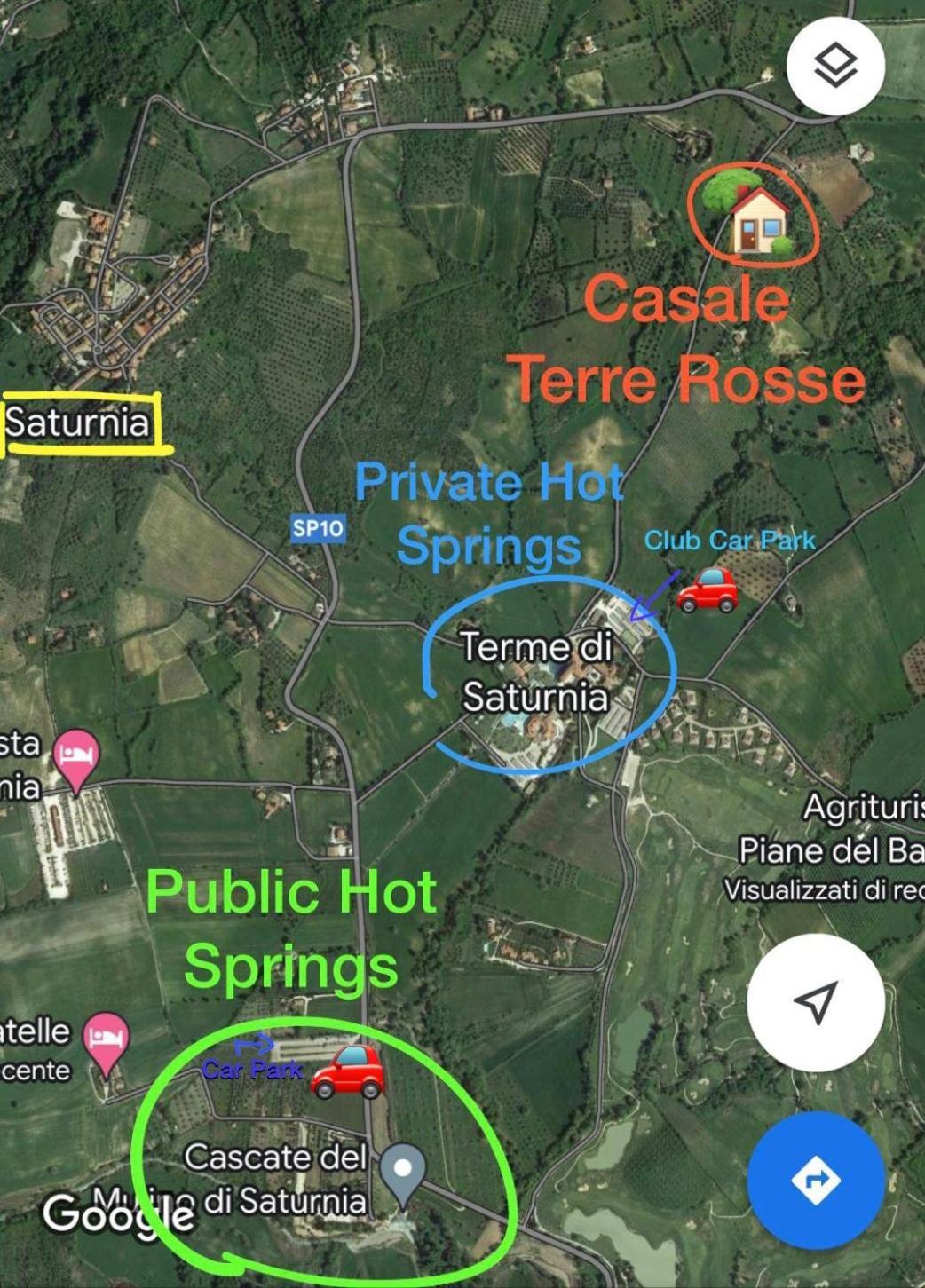 Casale Terre Rosse Bed & Breakfast Saturnia Bagian luar foto